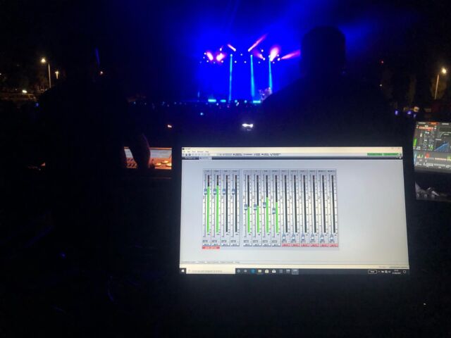 PA for @gigidalessioreal #soundguy #martinaudio